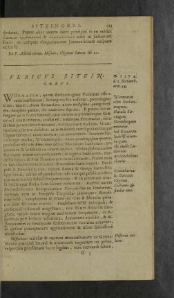 Ulricus Sitzingerus.