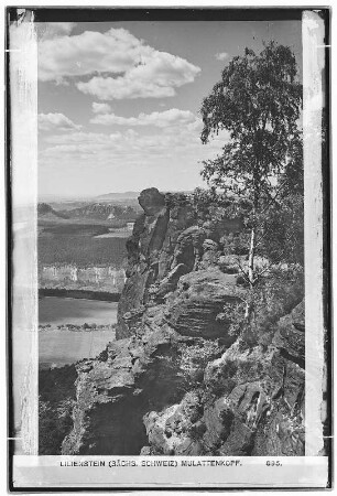 Lilienstein (Sächsische Schweiz). Mulattenkopf