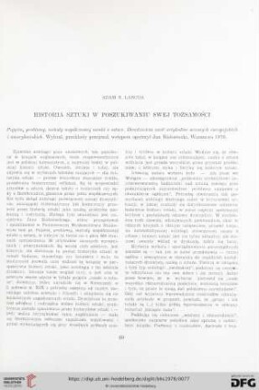 Historia sztuki w poszukiwaniu swej tożsamości