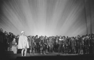 Szenenbilder aus der Oper "Fidelio" von Ludwig van Beethoven an der Städtischen Oper (heute Deutsche Oper) Berlin