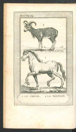Tafel: Le Cheval, le Mouflon.
