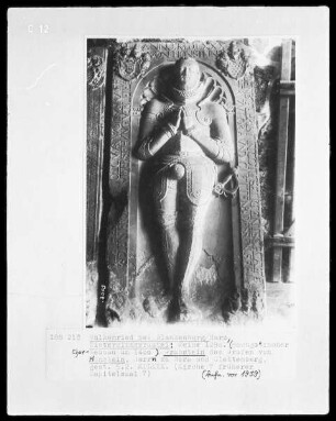 Grabstein des Grafen Honstein, Herrn von Bora und Klettenberg, gest. 05.02.1553