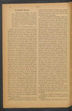 La polémica literaria.