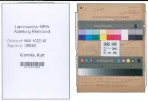 Entnazifizierung Kurt Wermke , geb. 28.04.1901 (Elektriker)