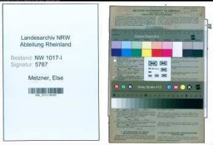 Entnazifizierung Else Metzner , geb. 22.04.1911 (Verkaeuferin)