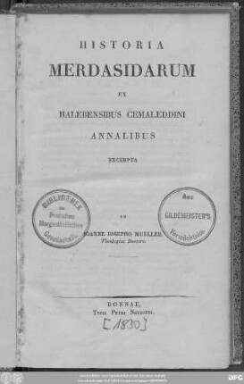 Historia Merdasidarum