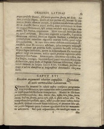Caput XVI Eiusdem argumenti uberior expositio. [...]
