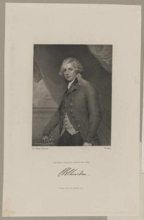 Bildnis des Richard Brinsley Sheridan
