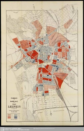 Dichtigkeit der Bevölkerung in der Stadt Leipzig am 1. December 1875