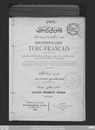 Dictionnaire turc-français