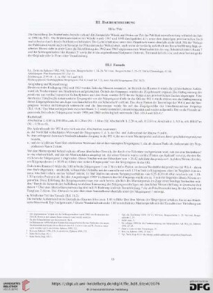 III. Baubeschreibung
