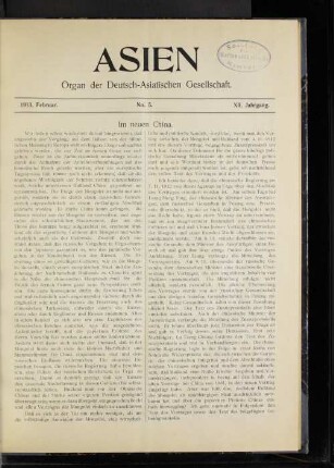 Februar. No. 5. XII. Jahrgang.