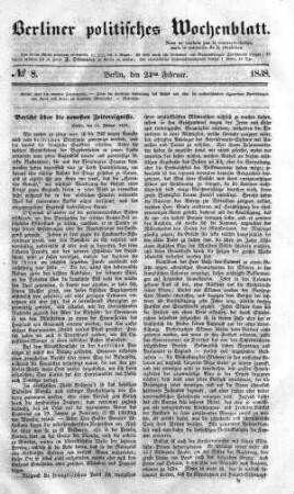 No 8, 24. Februar 1838