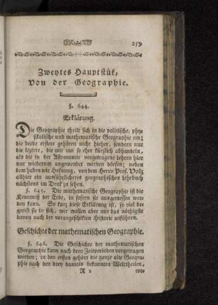 Geschichte der mathematischen Geographie.
