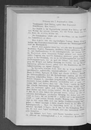 Sitzung am 7. September 1886.