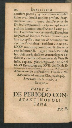 Caput IV. De Periodo Constantinopolitana.