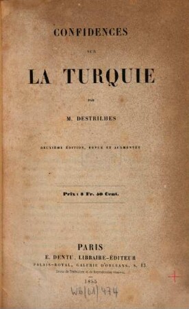 Confidences sur la Turquie