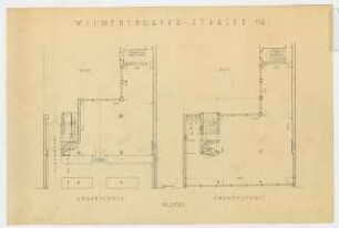 Wohn- und Geschäftshaus Wilmersdorfer Straße 116-117, Berlin-Charlottenburg: Grundrisse Erdgeschoss und 1. Obergeschoss 1:100