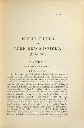 Public opinion and Lord Beaconsfield : 1875 - 1880, 2