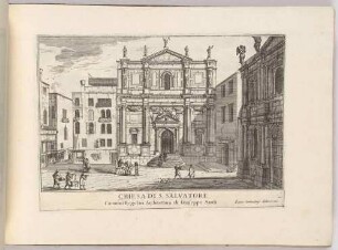 Chiesa di San Salvatore (Die Kirche San Salvatore in Venedig, Bl. 10 der Folge "Le Fabriche, e Vedute di Venetia")