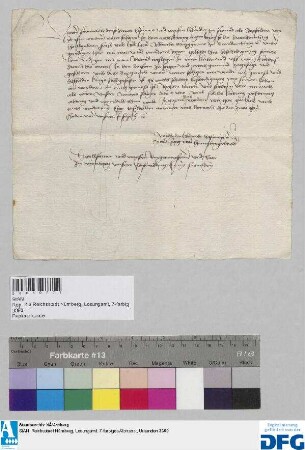 Wilhelm, Hiltpolt und Jorg von Hawsen, Brüder, fordern von der Stadt Nürnberg Ersatz der dem Seyfriden von Hawsen in Markgrafenkrieg zu Jorgen- [Georgensgmünd] und Petersgemünd erwachsenen Schäden.