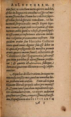 Ingenua & vera Oratio Ad Regem Christianissimum perscripta, De eo quod postulatur: ut Jesuitae restituantur in regno Galliae : Una cum Locorum quorundam & Phraseōn, quae illis, quibus res Gallicae non ita notae, obscurae, & dubiae videri possent, Declaratione
