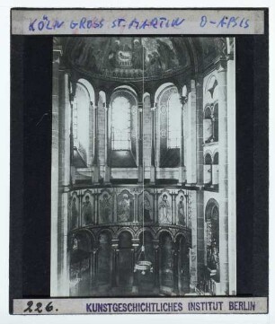 Köln, Groß St. Martin : Ostapsis innnen