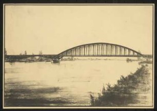 Rheinbrücke, Karlsruhe-Maxau: Perspektivische Ansicht