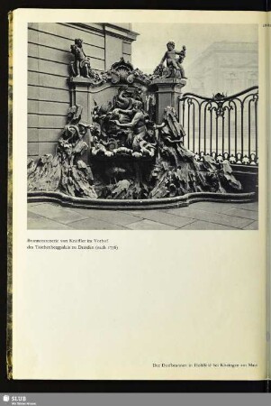 Brunnenszenerie von Knöffler im Vorhof des Taschenbergpalais zu Dresden (nach 1756)