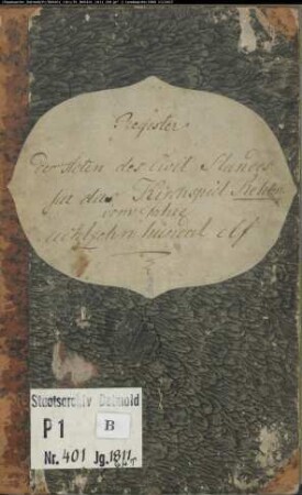 Zivilstandsregister der evangelischen Gemeinde Rehme, Kreis Minden (GHT 1811) (Gemeinde: Evangelische Gemeinde Rehme)