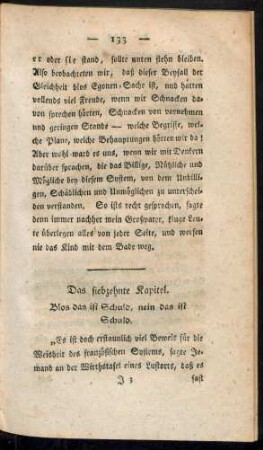 Das siebzehnte Kapitel. Blos das ist Schuld, nein das ist Schuld.