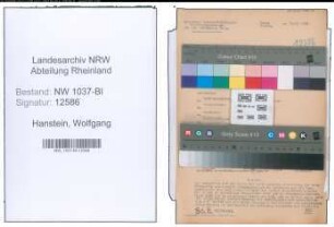 Entnazifizierung Wolfgang Von Hanstein , geb. 28.01.1902 (Buchhalter)