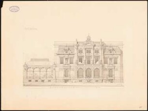 Palais Schmieder, Karlsruhe: Ansicht gegen Süden