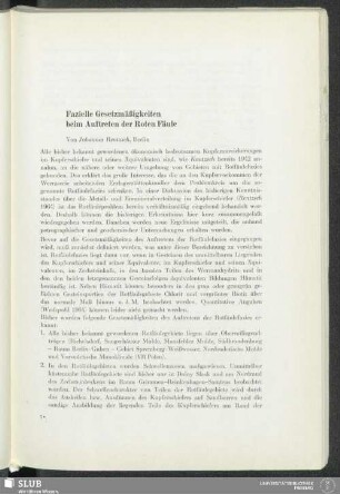 Fazielle Gesetzmäßigkeiten beim Auftreten der Roten Fäule