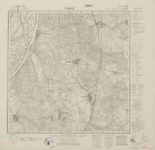 2952 (alte Nr.: 1485) Uchtdorf, Meßtischblatt (4cm - Karte)