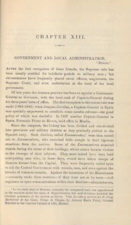 Chapter XIII. Government and local administration
