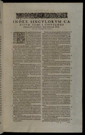 Index Singulorum Capitum Tomi I. [...]