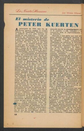 El misterio de Peter Kuerten : La novela humana