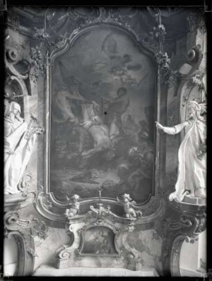 Altarbild von Guibal; Kreuzigung