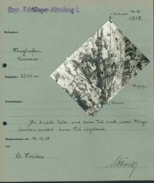 Foto des französischen Flughafens nördlich von Corcieux (Luftbild)