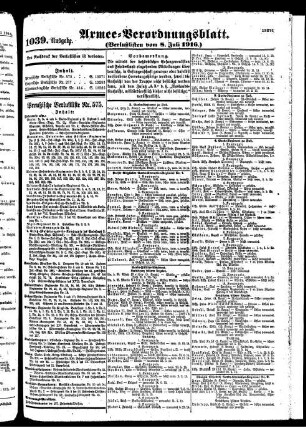 1039.Ausgabe. Samstag, 8. Juli 1916