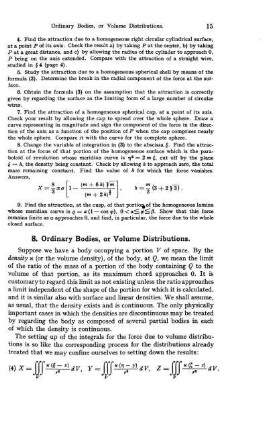 8. Ordinary Bodies, or Volume Distributions.