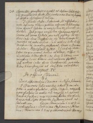 Caput IV. De officio Diaconi.