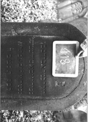 Grabstein 118 (Detailaufnahme 2)