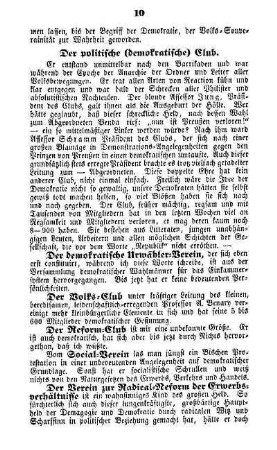 Der politische (demokratische) Club