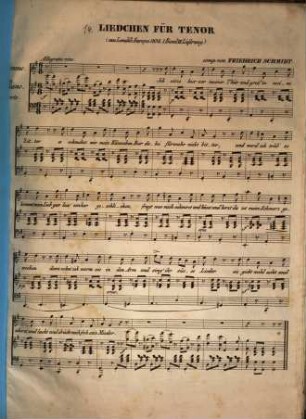 Liedchen : für Tenor