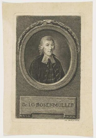 Bildnis des Dr. I. G. Rosenmüller