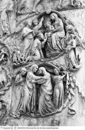 Lebensbaum mit Christusszenen, Heimsuchung