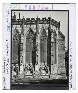 Lichfield: Kathedrale, Marienkapelle, Ansicht von S