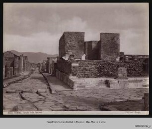 Tempel der Fortuna Augusta, Tempio della Fortuna Augusta, Aedes Fortunae Augustae, Pompeji